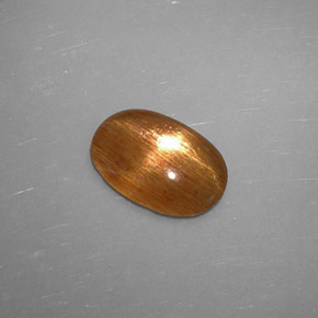 Pierre de soleil étoilée Brun doré naturelle Coupe ovale, 1.08 ct, Translucide