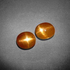 Achetez naturel ct Brun doré Pierre de soleil étoilée gems, Coupe ovale, En provenance Inde chez GemSelect. En stock, livraison internationale!