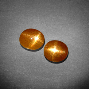 Achetez naturel ct Brun doré Pierre de soleil étoilée gems, Coupe ovale, En provenance Inde chez GemSelect. En stock, livraison internationale!