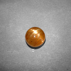 Pierre de soleil étoilée Brun doré naturelle Coupe ovale, 1.30 ct, Opaque