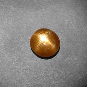 Pierre de soleil étoilée marron naturelle coupe ovale, 1,17 ct, opaque