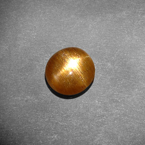 Pierre de soleil étoilée marron naturelle coupe ovale, 1,17 ct, opaque