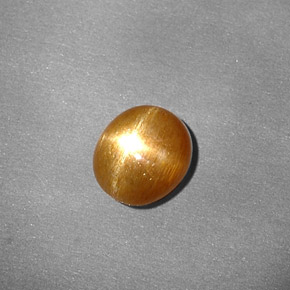 Pierre de soleil étoilée marron naturelle coupe ovale, 0,80 ct, opaque