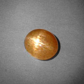 Pierre de soleil étoilée Brun doré naturelle Coupe ovale, 1.33 ct, Opaque
