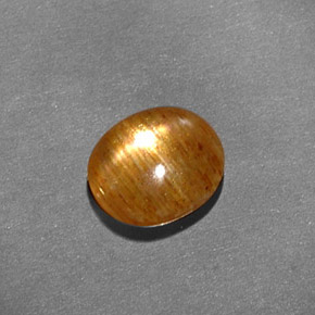 Pierre de soleil étoilée Brun doré naturelle Coupe ovale, 1.41 ct, Opaque