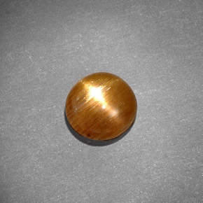 Pierre de soleil étoilée marron naturelle coupe ovale, 0,97 ct, opaque
