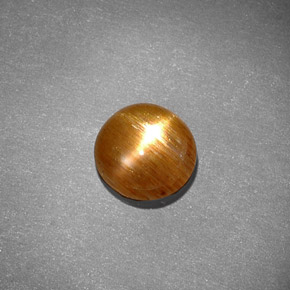 Pierre de soleil étoilée marron naturelle coupe ovale, 0,97 ct, opaque