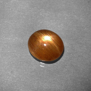 Pierre de soleil étoilée Brun doré naturelle Coupe ovale, 1.34 ct, Opaque