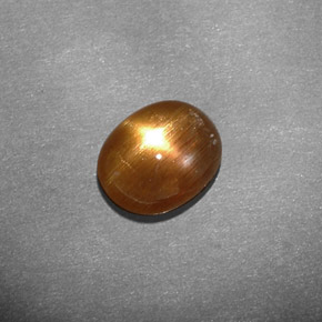 Pierre de soleil étoilée Brun doré naturelle Coupe ovale, 1.13 ct, Opaque