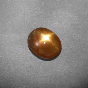 Pierre de soleil étoilée Brun doré naturelle Coupe ovale, 1.13 ct, Opaque