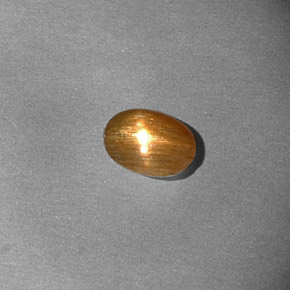 Pierre de soleil étoilée Brun doré naturelle Coupe ovale, 0.37 ct, Opaque