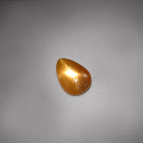 Pierre de soleil étoilée Brun doré naturelle En forme de poire, 1.37 ct, Opaque