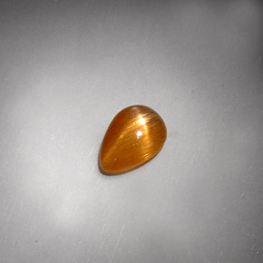 Pierre de soleil étoilée Brun doré naturelle En forme de poire, 1.37 ct, Opaque