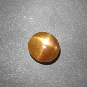 Pierre de soleil étoilée marron naturelle coupe ovale, 0,99 ct, opaque