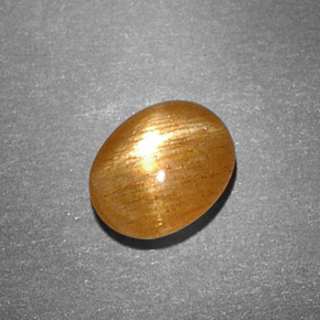 Pierre de soleil étoilée Brun doré naturelle Coupe ovale, 1.22 ct, Opaque