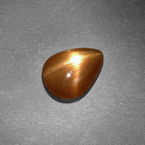 Pierre de soleil étoilée Brun doré naturelle En forme de poire, 1.25 ct, Opaque