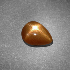 Pierre de soleil étoilée Brun doré naturelle En forme de poire, 1.25 ct, Opaque