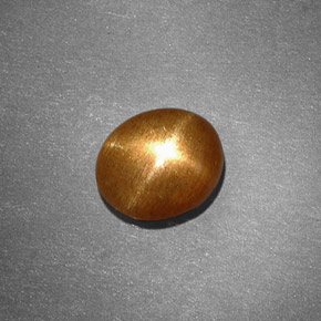 Pierre de soleil étoilée Brun doré naturelle Coupe ovale, 1.13 ct, Opaque