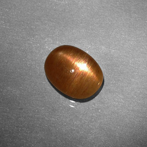 Pierre de soleil étoilée Brun doré naturelle Coupe ovale, 1.22 ct, Opaque