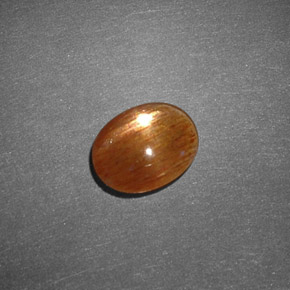 Pierre de soleil étoilée Brun doré naturelle Coupe ovale, 1.03 ct, Opaque