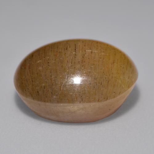 Pierre de soleil étoilée Brun doré naturelle Coupe ovale, 12.02 ct, Opaque