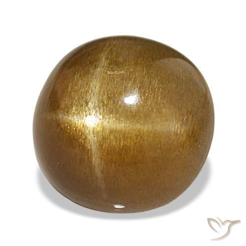 Pierre de soleil étoilée Caramel brun naturelle Coupe ovale, 13.03 ct, Opaque