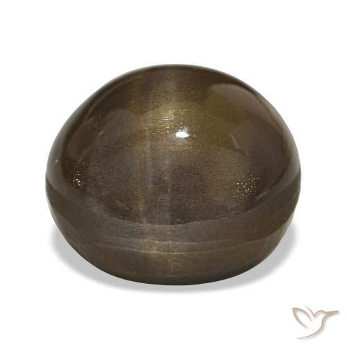 Pierre de soleil étoilée Brun moyen naturelle Coupe ovale, 21.88 ct, Opaque