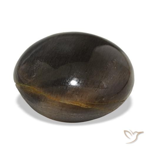 Pierre de soleil étoilée Medium Light-Brown naturelle Coupe roude, 18.38 ct, Opaque
