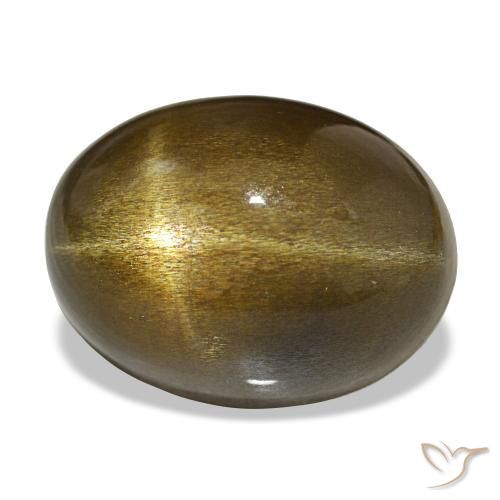 Pierre de soleil étoilée Brun moyen naturelle Coupe ovale, 23.88 ct, Opaque
