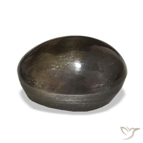 Pierre de soleil étoilée Medium Light-Brown naturelle Coupe ovale, 14.54 ct, Opaque