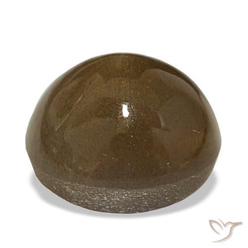 Pierre de soleil étoilée Brun caramel léger naturelle Coupe ovale, 23.44 ct, Opaque