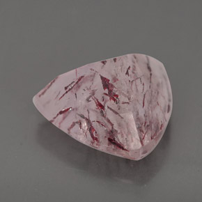 Quartz fraise rose naturelle transparent, 5,30 ct, transparent / translucide
