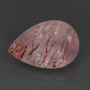 Quartz fraise rose naturelle transparent, 5,74 ct, transparent / translucide