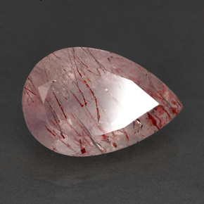 Quartz fraise rose naturelle transparent, 5,74 ct, transparent / translucide