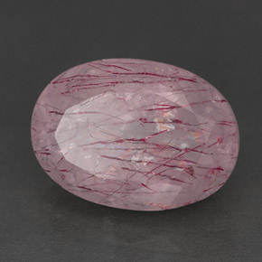 Quartz fraise rose naturelle transparent, 6,57 ct, transparent / translucide