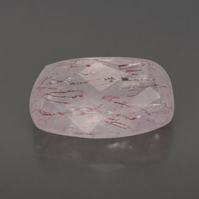 Quartz fraise rose naturelle transparent, 6,89 ct, transparent / translucide