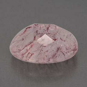 Quartz fraise rose naturelle transparent, 6,50 ct, transparent / translucide