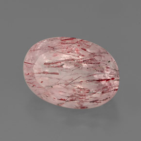 Quartz fraise rose naturelle transparent, 6,54 ct, transparent / translucide
