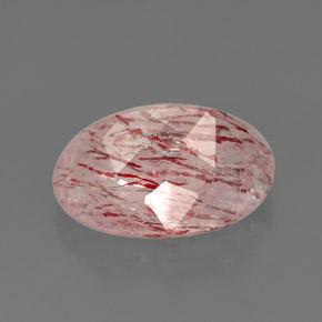 Quartz fraise rose naturelle transparent, 6,54 ct, transparent / translucide