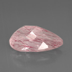Quartz fraise rose naturelle transparent, 5,48 ct, transparent / translucide