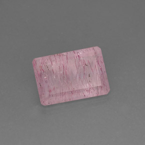 Quartz fraise rose naturelle transparent, 10,55 ct, transparent / translucide