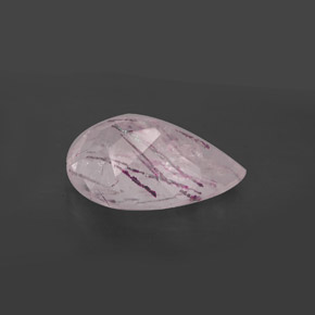 Quartz fraise rouge naturelle transparent, 5,25 ct, transparent / translucide