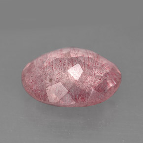 Quartz fraise rose naturelle transparent, 5,72 ct, transparent / translucide