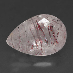 Quartz fraise rose naturelle transparent, 5,70 ct, transparent / translucide