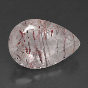 Quartz fraise rose naturelle transparent, 5,70 ct, transparent / translucide