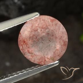 Quartz fraise Rose moyen naturelle Tour, 2.11 ct, Translucide