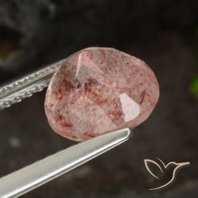 Quartz fraise Rose moyen naturelle Tour, 2.11 ct, Translucide