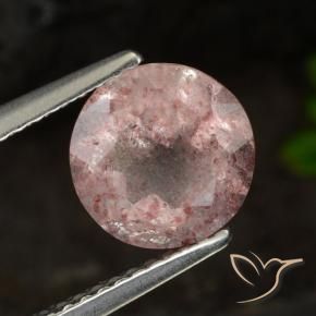 Quartz fraise Rose clair naturelle Tour, 1.84 ct, Translucide