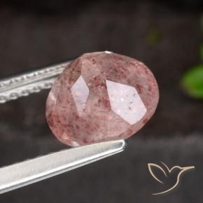 Quartz fraise Rose moyen naturelle Tour, 1.94 ct, Translucide