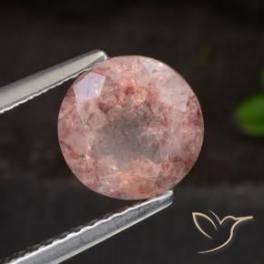 Quartz Fraise Rose foncé naturelle Tour, 1.63 ct, Translucide